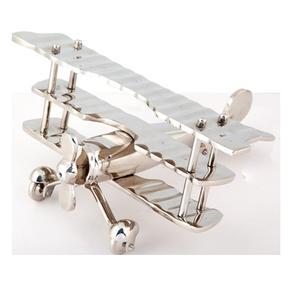 Avión decorativo de aluminio con globo - Product Image 3