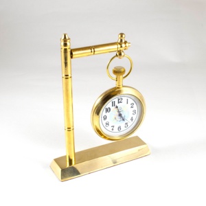 ทองเหลืองน้ําหนักกระดาษเดินทะเลนาฬิกาตั้งโต๊ะอะนาล็อกนาฬิกาบอลสํานักงานของขวัญตกแต่งบ้านนาฬิกาพกพา ondesk - Product Image 3