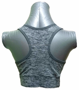Sujetador personalizado de poliéster y LICRA para mujer, Top deportivo Sexy para Fitness, diseño personalizado - Product Image 2