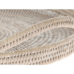 Bandeja de mimbre Rectangular para servir, con asas en ambos lados - Product Image 4