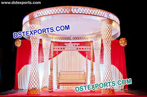 ชุด Mandap คริสตัลคริสตัลคริสตัลสำหรับงานแต่งงานของชาวฮินดู - Product Image 2