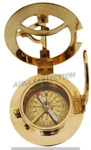 Nautical Antique Brass Sundial <b>Compass</b> Pocket Sundial West London <b>Compass</b> Pocket Brass Sundial <b>Compass</b> by Calvin Handicraft - Product Image 6