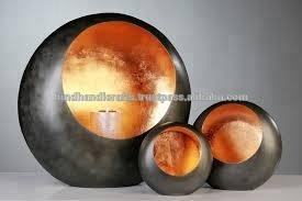 Cuivre martelé Bougie Pot de Trois bougeoirs bougies fabricant de L'inde - Product Image 4