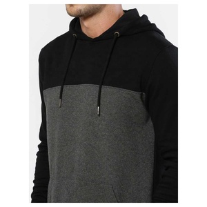 Gran calidad, logotipo de impresión personalizado, Sudadera con capucha de lana pesada para hombres, tela gruesa de color de bloque, suministro al por mayor para la temporada de invierno - Product Image 5