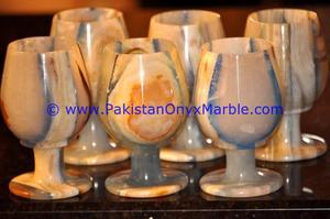 Verres à vin en onyx sculptés à la main, décoration élégante en pierre pour cadeaux pour les amateurs de vin - Product Image 5