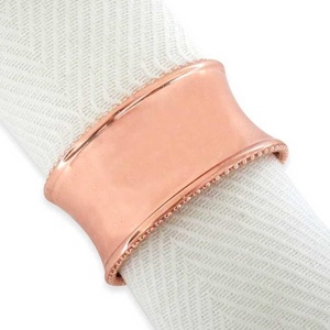 Rond de serviette porte-mouchoir en laiton personnalisé écologique personnalisé avec vaisselle de qualité durable décoration rond de serviette - Product Image 1