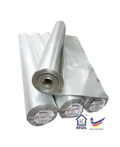 K431p (1.25x45m) D/S đục lỗ 8 lớp giấy nhôm phản quang, 8x8 sợi thủy tinh scrim gia cố