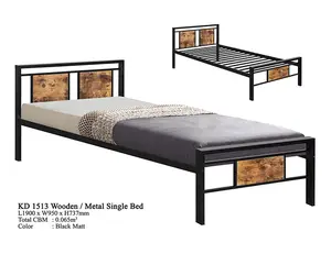 Мебель для спальни, односпальная кровать, металлический каркас односпальной кровати, наборы для спальни, мебель для спальни, малазия, KD-1513