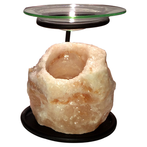 ที่จุดน้ำมันสไตล์ฮวงจุ้ยที่ใส่เกลือหิมาลายันเทียนแกะสลักรูปแบบความรักเทียนชา - Product Image 3