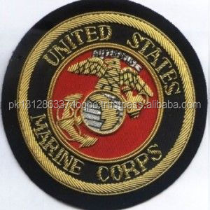 U.S Marines Semper Bullion Wire Blazer Insignias bordadas a mano Crestas parches - Product Image 2