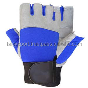 Guantes de Cuero para Levantamiento de Pesas, Medios Dedos, Transpirables, Antideslizantes, para Gimnasio y Ciclismo - Product Image 6