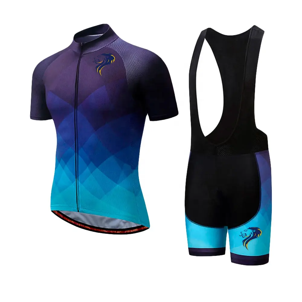 Customized Designs Short Sleeve Cycling Shorts bib set