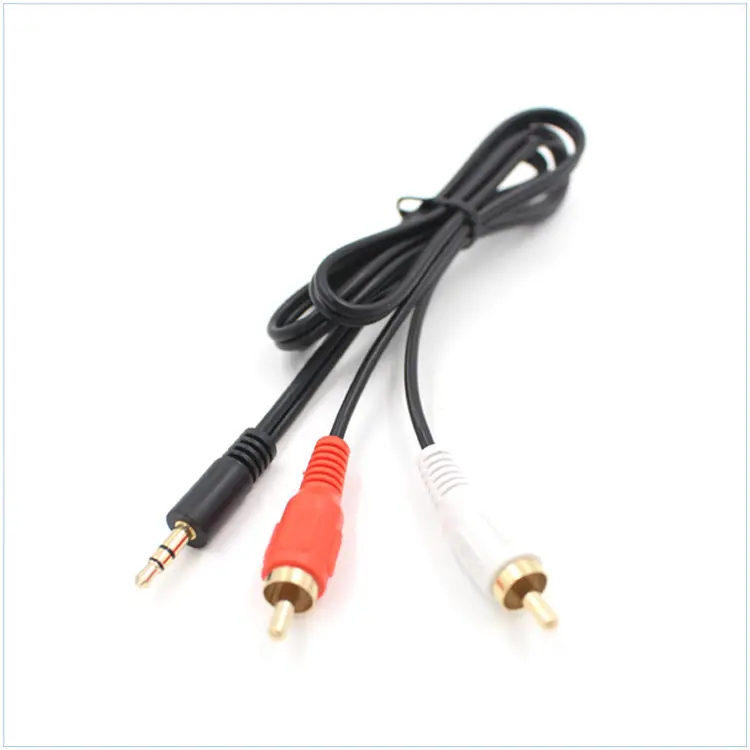 Ugreen — câble Audio de voiture 2RCA vers 3.5, Jack 3.5mm, connectique RCA AUX, pour amplificateur, fil de haut-parleur, téléphone
