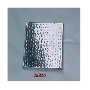 Placa de vela de aluminio plateado martillado al por mayor con pulido brillante - Product Image 6