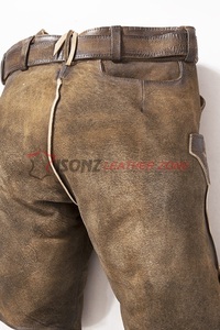 Novedad, Pantalones Cortos Tradicionales Bávaros Alemanes de Gamuza para Hombre, Lederhosen, OEM, Pantalones Cortos Tradicionales Alemanes Bordados - Product Image 2