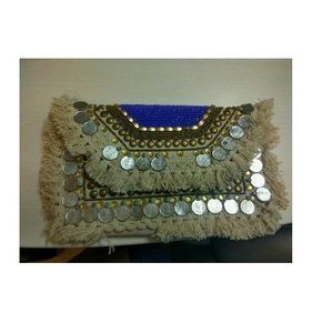 Bolso de mano de yute hecho a mano de uso diario para mujer Bolsos elegantes para mujer - Product Image 1