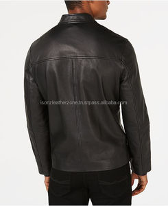 Chaqueta de bombardero de vuelo de cuero genuino de último diseño para hombres Precio al por mayor para invierno con piel de oveja - Product Image 2