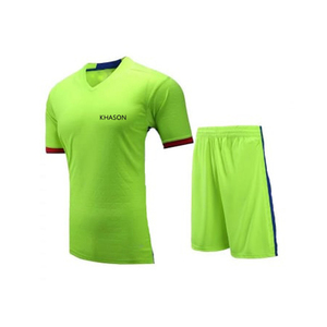 Maillot de football en polyester vert jaune pour femmes conçu sur mesure pour la technique de sublimation d'entraînement - Product Image 1