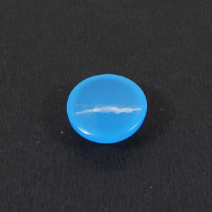 Calcedonia azul natural 14mm cabujón redondo 8,25 Cts piedra preciosa suelta para joyería - Product Image 2