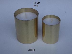 Velas de recipiente de cobre, también se pueden pedir solo vasos con accesorios de cera, vasos de Metal - Product Image 3