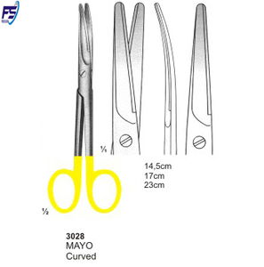 TC MAYO ตัดกรรไกรตรงสแตนเลส,23ซม. FS: 3027 - Product Image 2