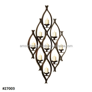 Bougeoir décoratif à Six colonnes, 20 pièces, support de bougie murale en métal - Product Image 2