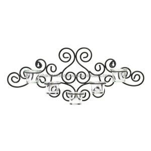 Wrought Iron Scroll Candle Holders - Product Image 1