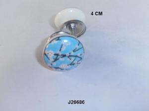 วาดด้วยมือลูกบิดเซรามิกแบบดั้งเดิมในหลายสีและรูปแบบสำหรับห้องครัวห้องนอนห้องนั่งเล่นตู้และลิ้นชักดึง - Product Image 6