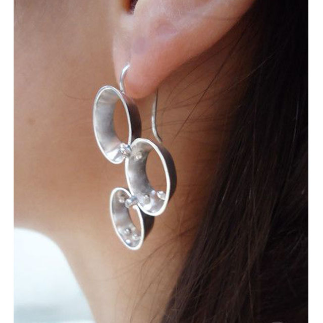 paperclip drop earrings