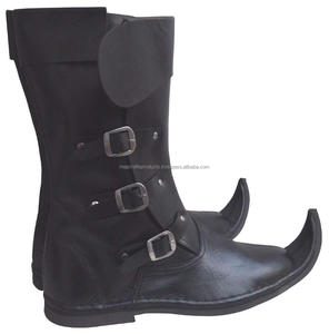 Botas de hebilla de cuero genuino 100% ajustables uniformes con logotipo personalizado de alta calidad profesional - Product Image 3