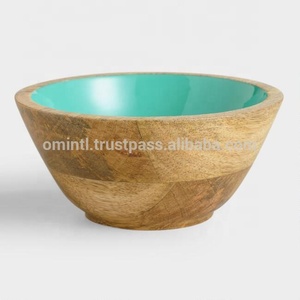 Cuencos para servir de madera con mango ecológico con el último diseño, vajilla de alta calidad con colores y tamaños personalizados - Product Image 6