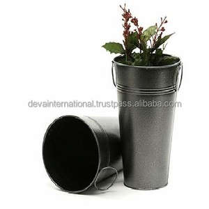 Bac à plantes en verre galvanisé pour jardin, POT d'intérieur et d'extérieur, jardinière, plantes, haut de gamme, 1 pièce - Product Image 1