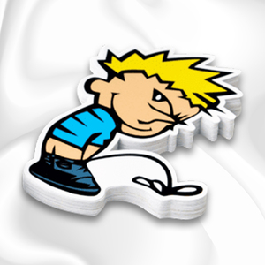 Pegatina Redonda de Vinilo Personalizada Divertida de 3.5 Pulgadas con Impresión Ks, Resistente al Agua para Exteriores, con Diseño de Pistolas y Café para Uso Decorativo en Días Festivos - Product Image 4