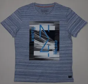 บังคลาเทศเสื้อยืดผ้าฝ้ายพิมพ์ลายสำหรับผู้ชายส่งออกสำหรับผู้ใหญ่สำหรับฤดูใบไม้ผลิ - Product Image 1