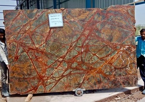 Superficie pulida de losa de mármol marrón bosque moderno con estilo de diseño contemporáneo - Product Image 5