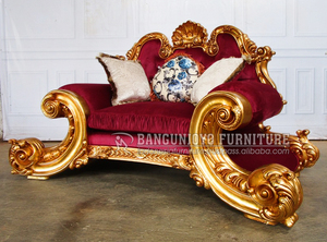 ชุดโซฟาสไตล์คลาสสิกสุดหรูจากอิตาลีโครงไม้เนื้อแข็งพร้อมหนังสำหรับเฟอร์นิเจอร์ห้องนอนในบ้าน - Product Image 2