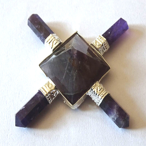 Améthyste Générateur d'énergie de guérison Quatre crayons Vente en gros Cristal de guérison Gemme d'énergie positive Gemme - Product Image 1