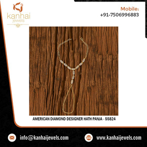 CZ — joaillerie américaine en diamant avec Hath Panja, bijoux artificiels en pierre de fantaisie, vente en gros, 55824 - Product Image 2