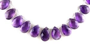 Faceted Pear Shape Natural Blue Amethyst Gemstone Natural Mineral Gemstones <b>Crystal</b> Healing Stones Wholesale - Product Image 4