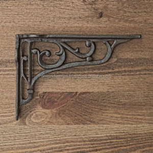 Compre al por mayor soportes de esquina de hierro fundido de alta calidad, soportes decorativos para estantes de pared, soportes para estanterías, soportes de montaje en pared, soportes para andamios. - Product Image 3