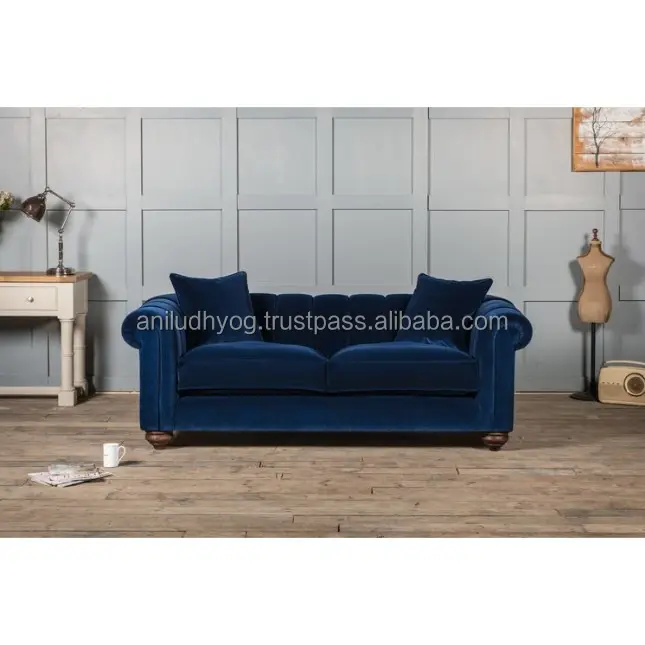 Chesterfield Phong Cách Hai Setaer Velvet Sofa/Vẻ Đẹp Nhung Hai Chỗ Ngồi SOFA/Nhung Hai Chỗ Ngồi Sofa
