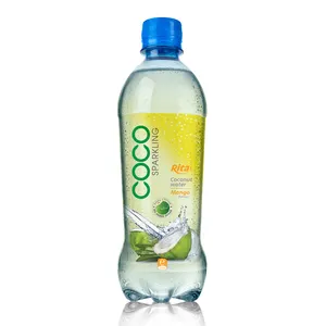 450Ml Pet Fles Bruisend Kokoswater Met Mango Smaak Vietnam Drank Fabriek Goede Prijs Voorkomen Uitdroging Kokosnoot Sap