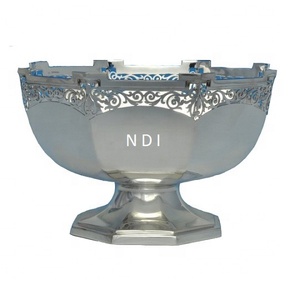 Bol de service à salade personnalisé Forme arrondie décorative faite à la main pour le stockage des fruits et légumes Bol de service Bol à fruits profond Article - Product Image 3