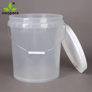 Fabriek Leverancier Van 20 Liter Transparante Plastic Emmer Met Deksel