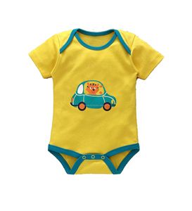 ชุดบอดี้สูทรอมเปอร์น่ารักดีไซน์ใหม่สำหรับเด็กทารกแรกเกิดเด็กผู้ชายชุดของขวัญสำหรับเด็กทารก100% ผ้าฝ้ายออร์แกนิกกระดุมสแน็ป - Product Image 5