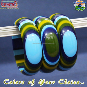 Black <b>Eye</b> BW Layered Resin Bangle Bracelet Imitation Jewellery Handmade - Product Image 4