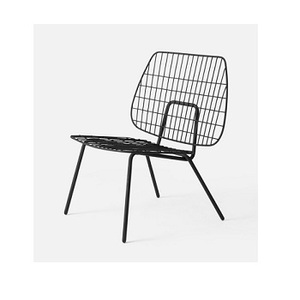 Chaise en fil métallique noir - Product Image 5