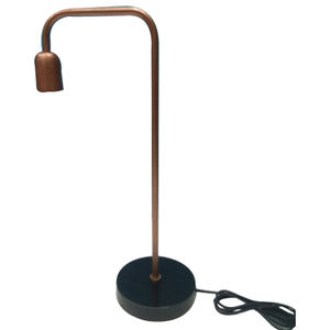 Stylish Desktop Nightstand Room Durable Home Goods Vintage Funky Minimalism Table Lamp Iron Copper Finished Corner Designer - Product Image 1