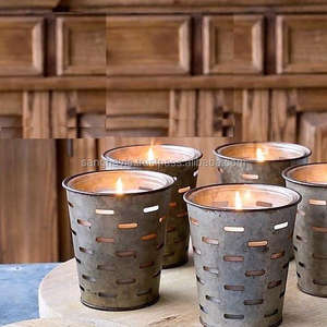 เชิงเทียนโลหะชุบสังกะสีสไตล์วินเทจที่วางเทียนแบบตั้งโต๊ะแบบตั้งโต๊ะตกแต่งบ้านสไตล์อินเดีย - Product Image 1