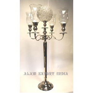 Candelabros de 5 brazos de altura para suelo, candelabro cónico de Metal para mesa, centros de mesa florales para banquete de boda - Product Image 1